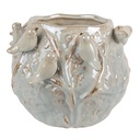 Pot de fleurs d`intérieur Vert Gris 22x21x17 cm