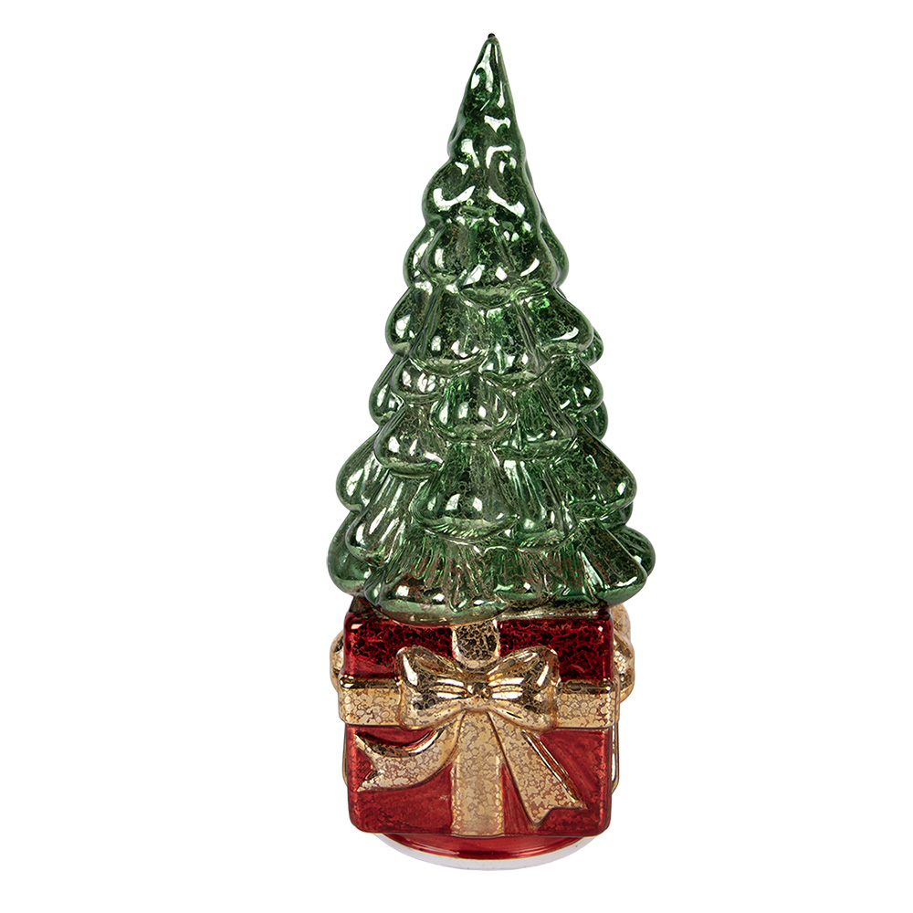 Decoratie kerstboom met LED 13x13x30 cm / 3xAA