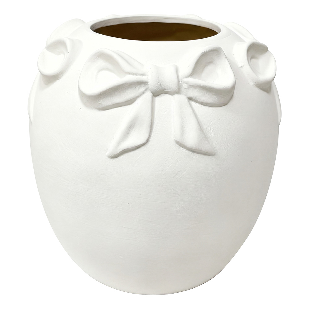 Vase décoratif Blanc Ø 16x16 cm