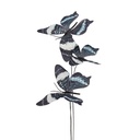 Decoratie tak met vlinders 10x10x65 cm