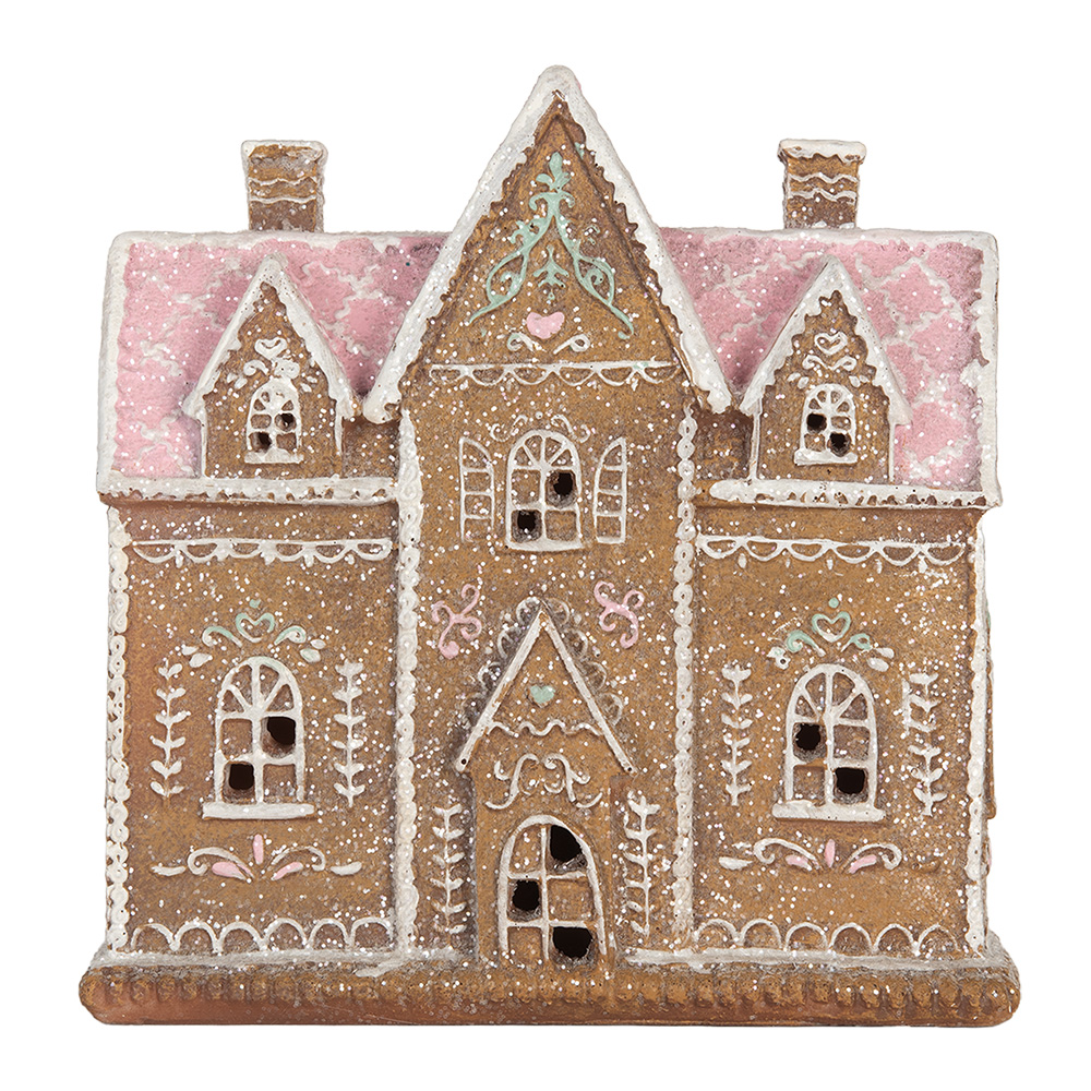 Decoratie huis met LED 21x8x20 cm