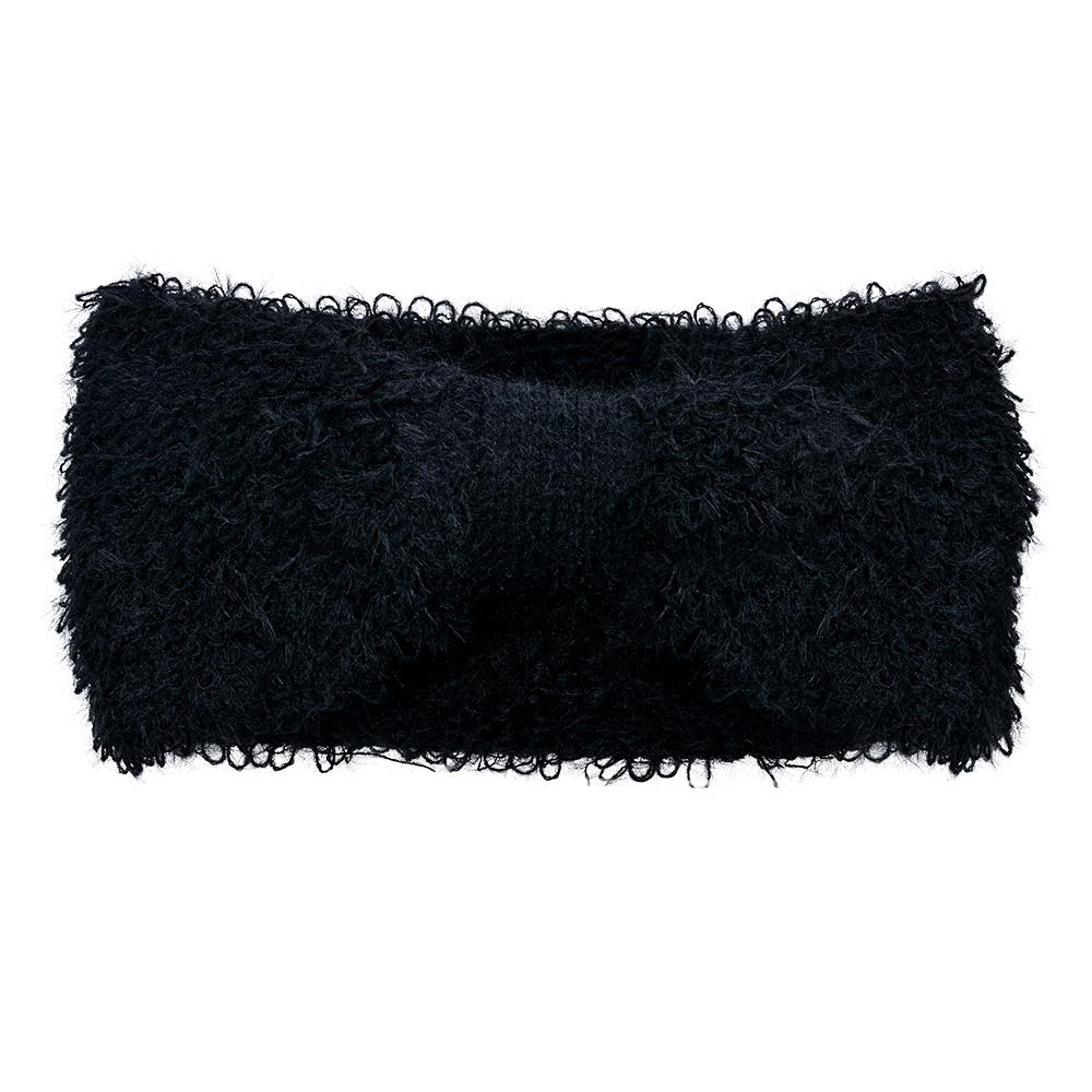 Stirnband 10x22 cm Schwarz