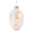 Dekoration hänger Ei Transparent Ø 5x8 cm