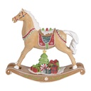 Decorazione Cavallo a dondolo Marrone 26x7x24 cm