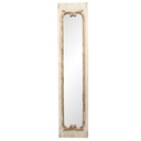 Specchio da Parete Beige 33x4x149 cm