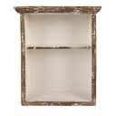 Wandschrank Braun Weiß 36x15x43 cm