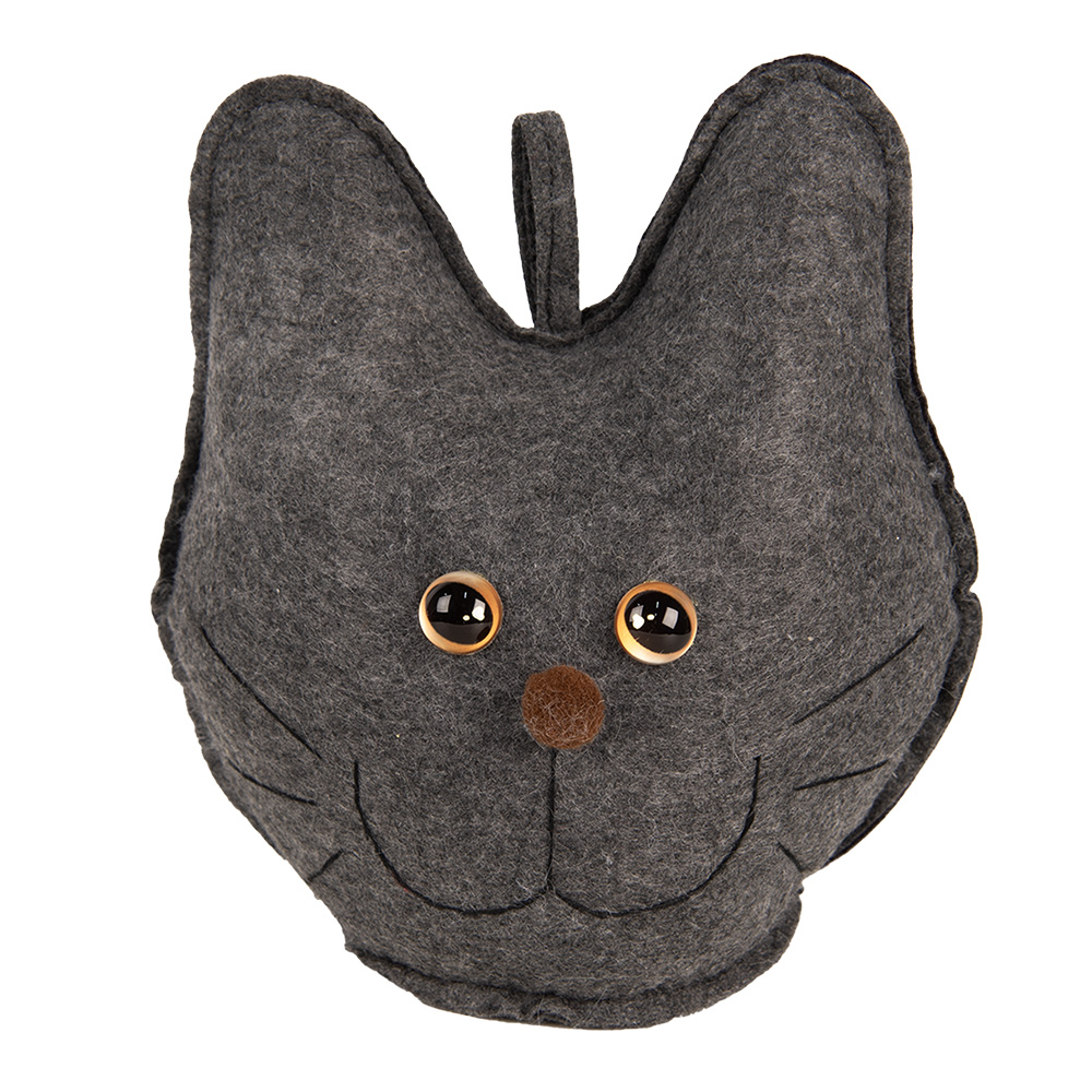 Dekoration Katze Grau 20x14x22 cm