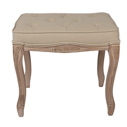 [50795] Tabouret de décoration Marron Beige 50x36x47 cm