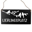 Tableau de texte Noir 30x1x15 cm