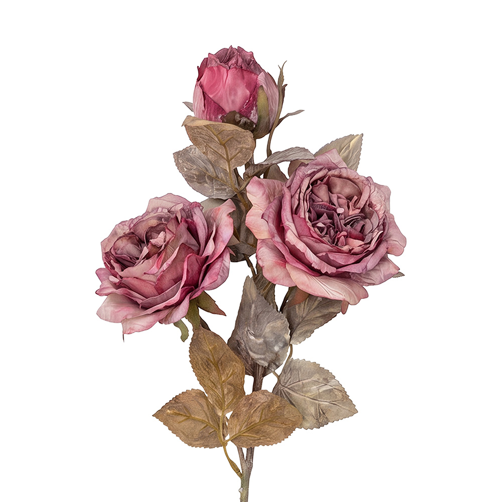 Branche décorative avec fleurs Rose 83 cm