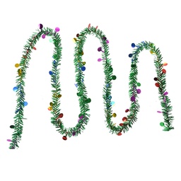 [65486] Décoration guirlande Noël (set de 12) Vert 450 cm