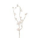 Decoratie tak met bloemen 4x4x40 cm