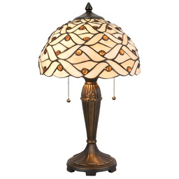 [5LL-5181] Tafellamp Tiffany Ø 30x50 cm E27/max 2x40W
