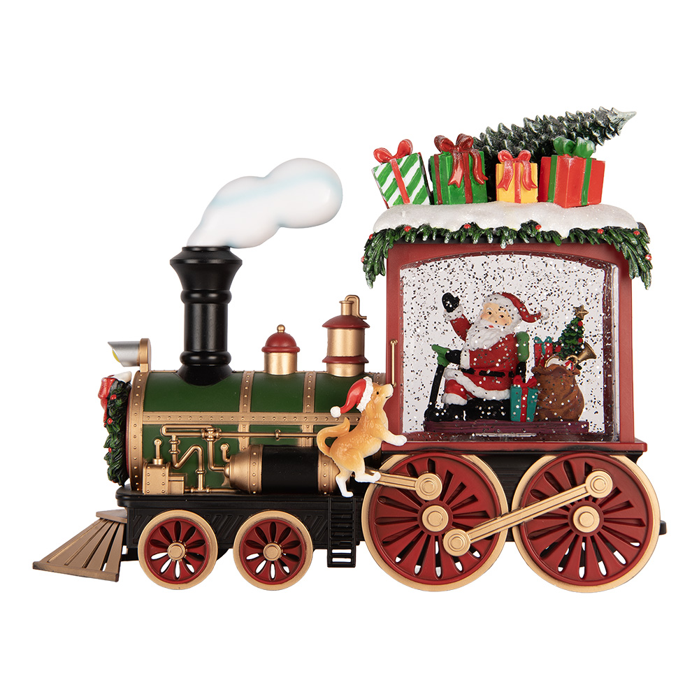 Music box Train with LED Red Green 31x10x24 cm / 3xAA
