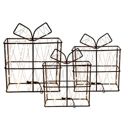 [6LMB0014] Wandlamp Cadeau 15x5x20/15x5x20/15x5x20 cm