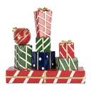 Decoratie van opgestapelde cadeautjes 21x7x21 cm
