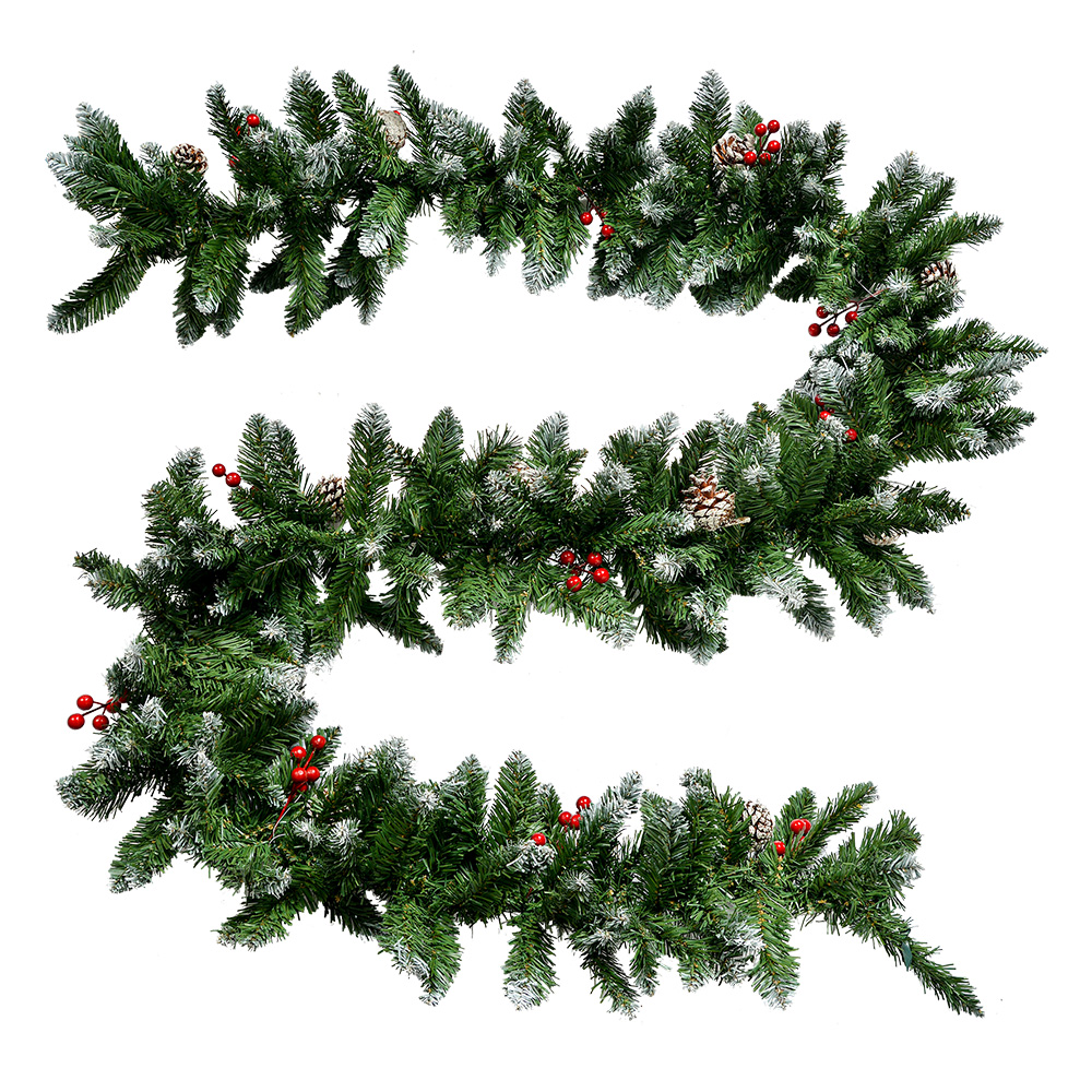 Decoration Garland Green Red 270x7x7 cm
