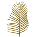 Deko Blatt Goldfarbig 21x2x51 cm