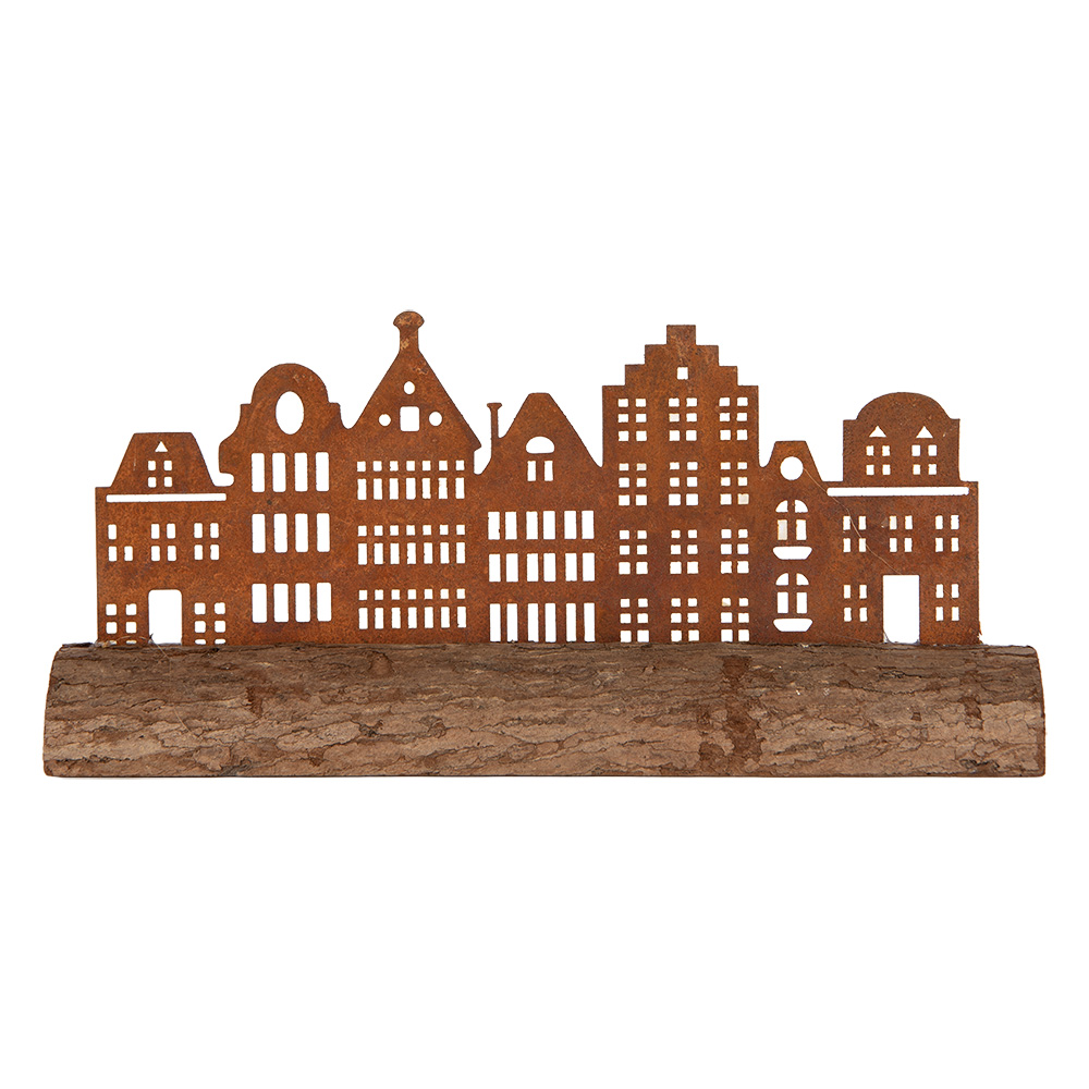 Decoratie huizen 25x5x8 cm