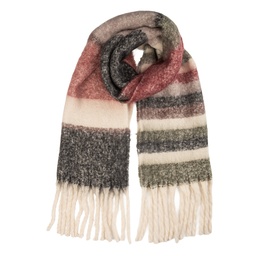 [JZSC0853] Schal Damen Rot Grau 50x180 cm