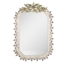 [52S302] Miroir mural Gris Beige 63x3x93 cm