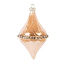 Weihnachtskugel Orange Ø 8x14 cm