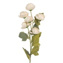 Deko Ast mit Blumen Weiß Grün 10x10x63 cm