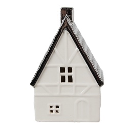 [6CE1597M] Decoratie huisje met LED 8x7x12 cm