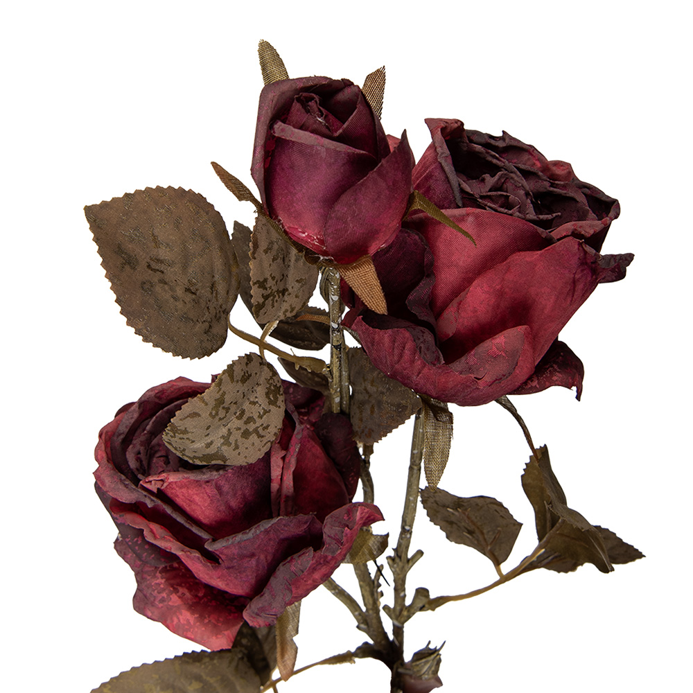 Decoratie tak met bloemen 12x12x70 cm