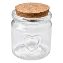 Storage Jar with Lid Transparent Ø 6x7 cm