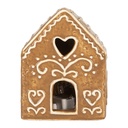 Décoration maison avec LED Marron Blanc 8x6x10 cm