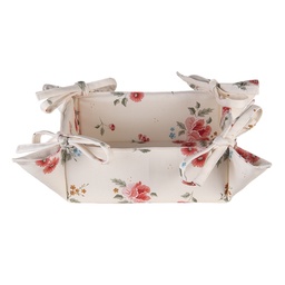 [LRC47] Bread Basket Cream 35x35x8 cm