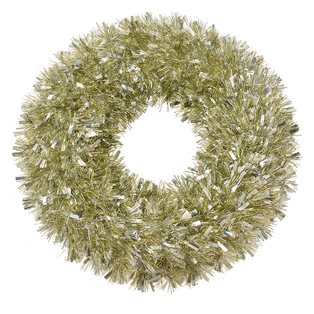 Weihnachtsdeko Kranz Goldfarbig Ø 45x6 cm