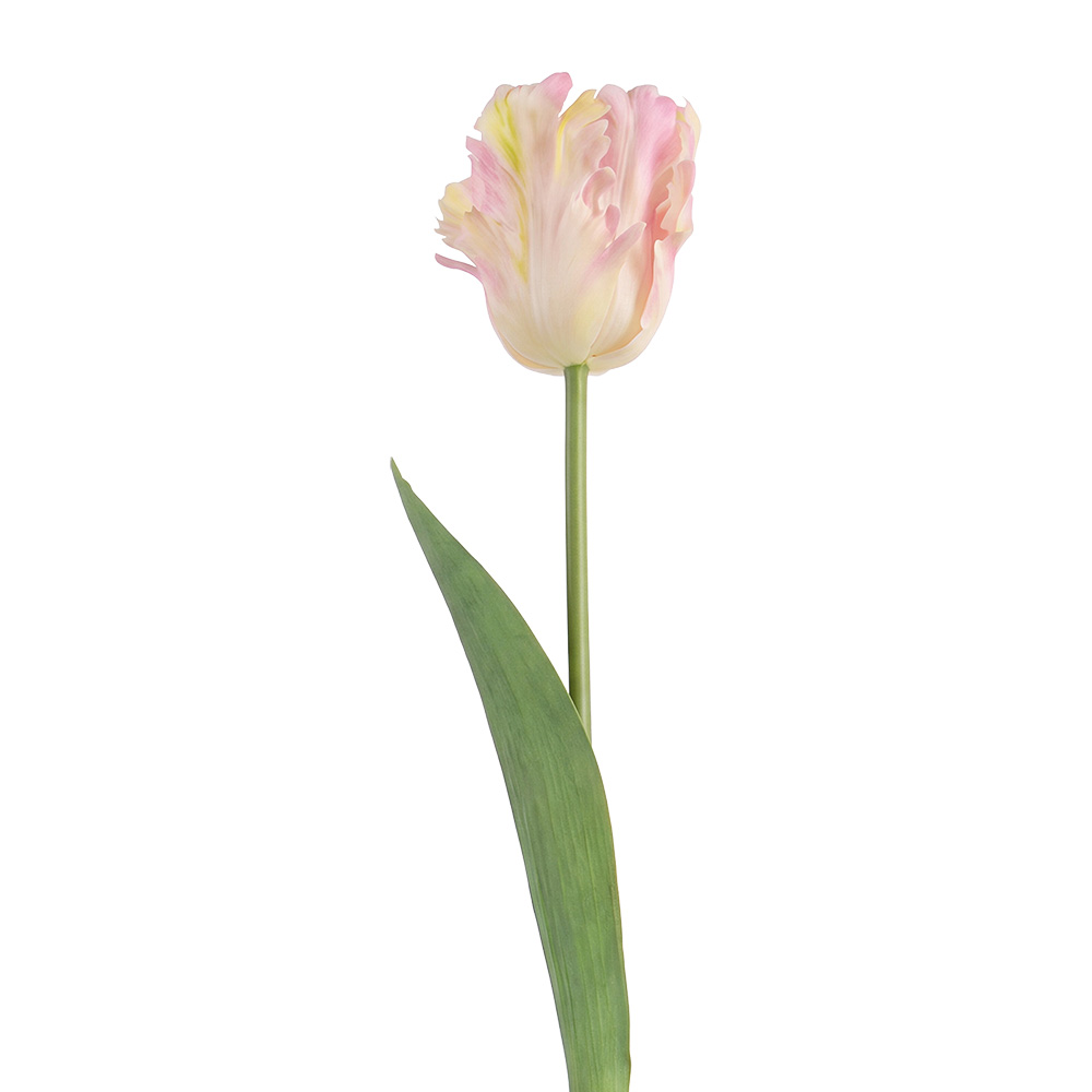 Deko Ast mit Blumen Rosa Grün 61 cm