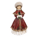 Decoration Statue Girl Red 9x7x17 cm