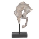 Deko Pferd Grau 28x12x43 cm