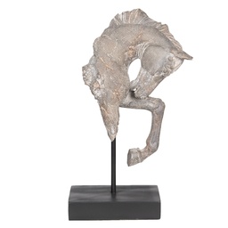 [6PR2652] Deko Pferd Grau 28x12x43 cm