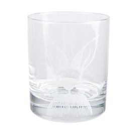 [RAEGL0005] Bicchiere Trasparente Bianco Ø 7x9 cm / 300 ml