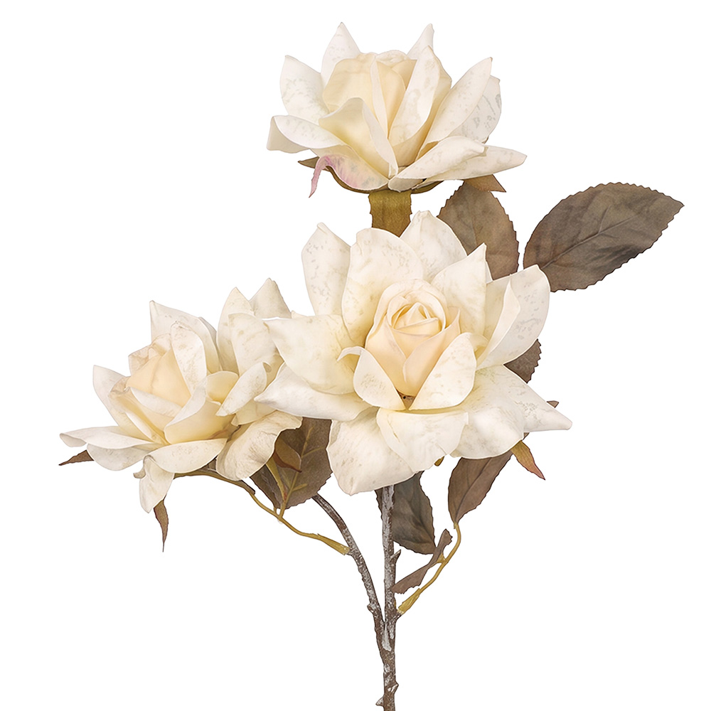 Decoratie tak met bloemen 64 cm