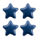 Doorknob set of 4 Blue Ø 4x3/6 cm