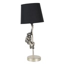 Lampe de table Singe Noir Argent Ø 20x49 cm E27/max 1x60W