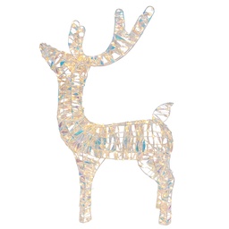 [6LMB0010] Lampadaire Cerf Couleur or 58x17x85 cm