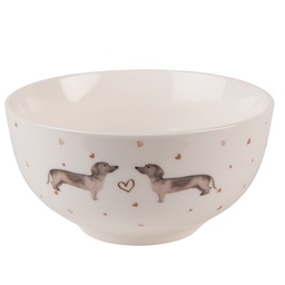 [DHLBO] Ciotola Beige Marrone Ø 14x7 cm / 500 ml