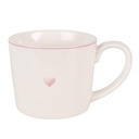 Mug White Pink 12x8x7 cm / 275 ml