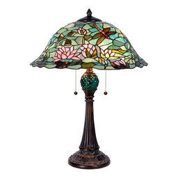 [5LL-5271] Tafellamp Tiffany Ø 47x60 cm E27/max 3x60W
