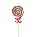 Christmas Decoration Lolly pop Red White 10x1x42 cm