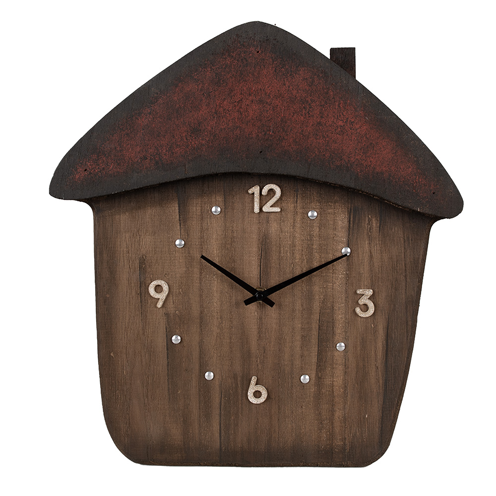 Wanduhr Braun 37x4x40 cm / 1xAA