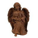Decorazione angelo Marrone 13x11x18 cm