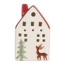 Decorazione Casa con LED Bianco Rosso 6x5x10 cm