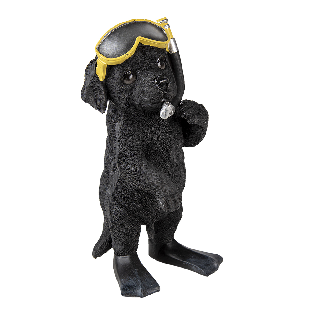 Decoratie hond 11x11x23 cm